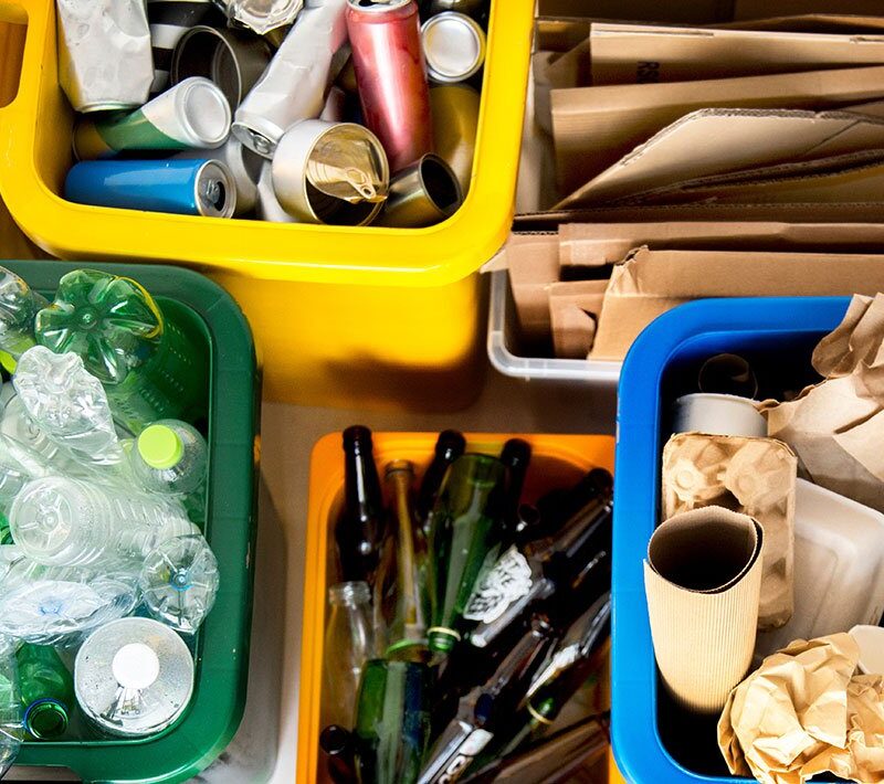 simpler recycling legislation 2025: Recycling bins